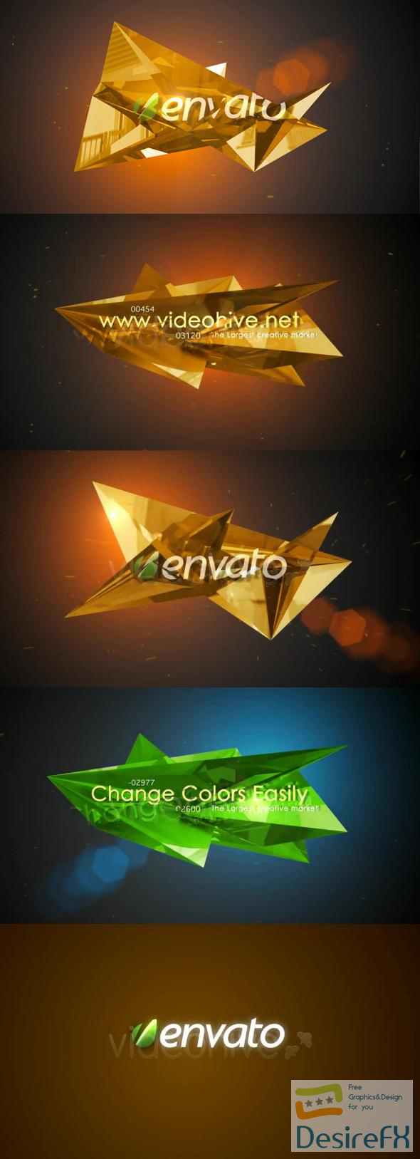 VideoHive Spiky Glass Logo Reveal 3476942