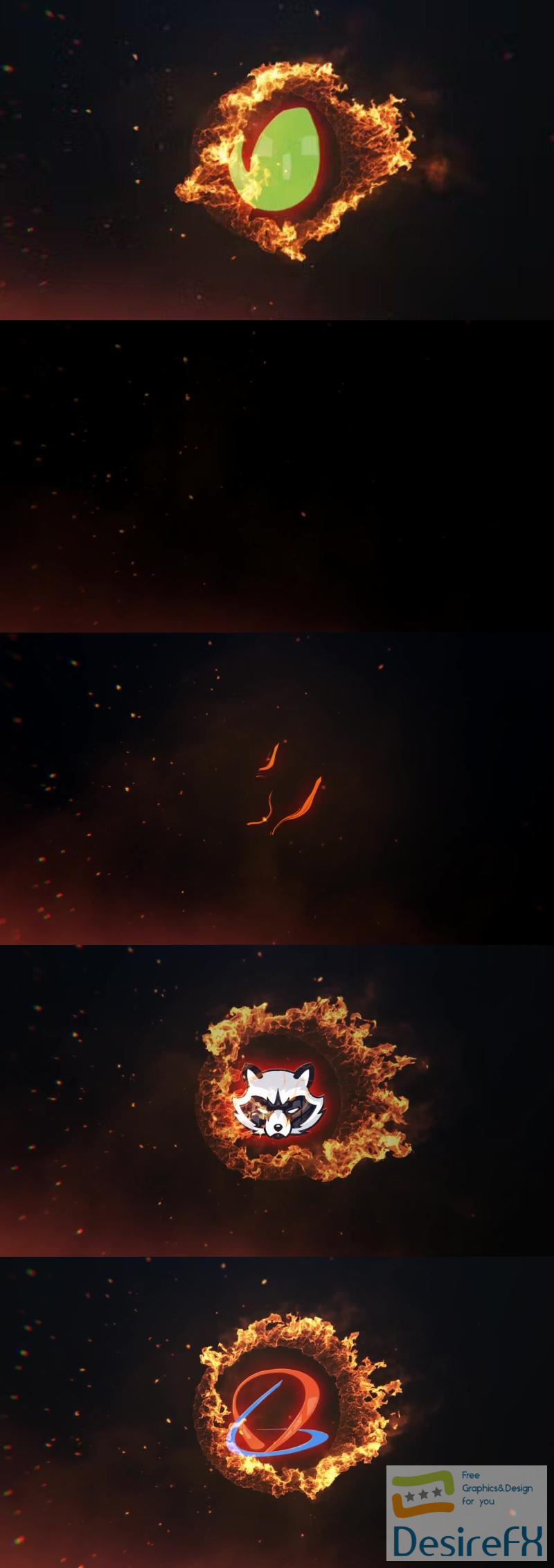 Videohive Fire Logo Reveal 45358467