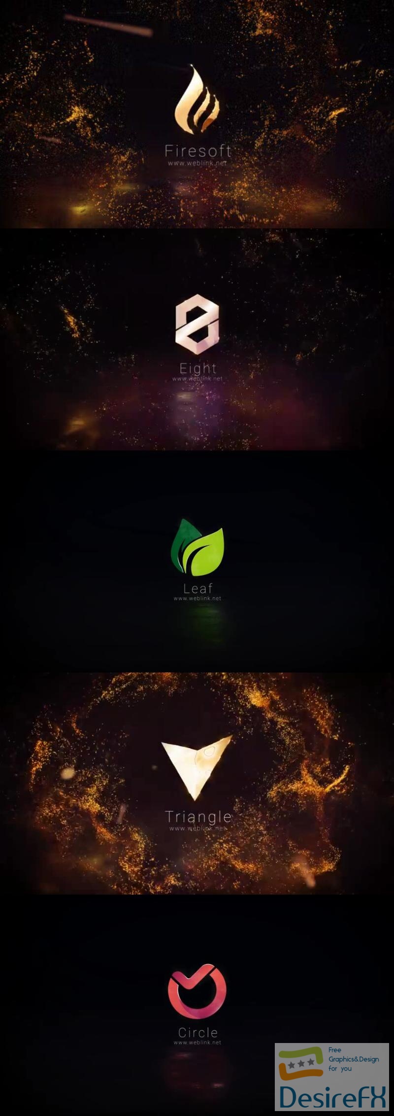 Videohive Gold Particles Logo 45348818
