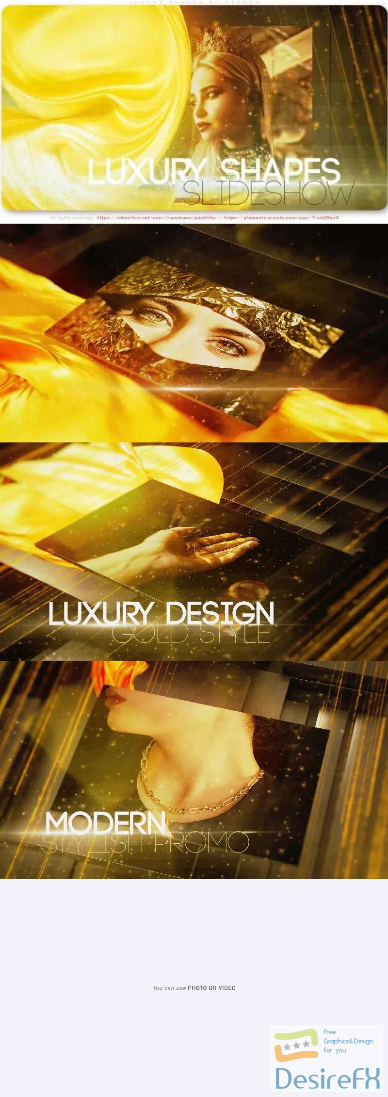 Videohive Luxury Shapes Slideshow 45469512