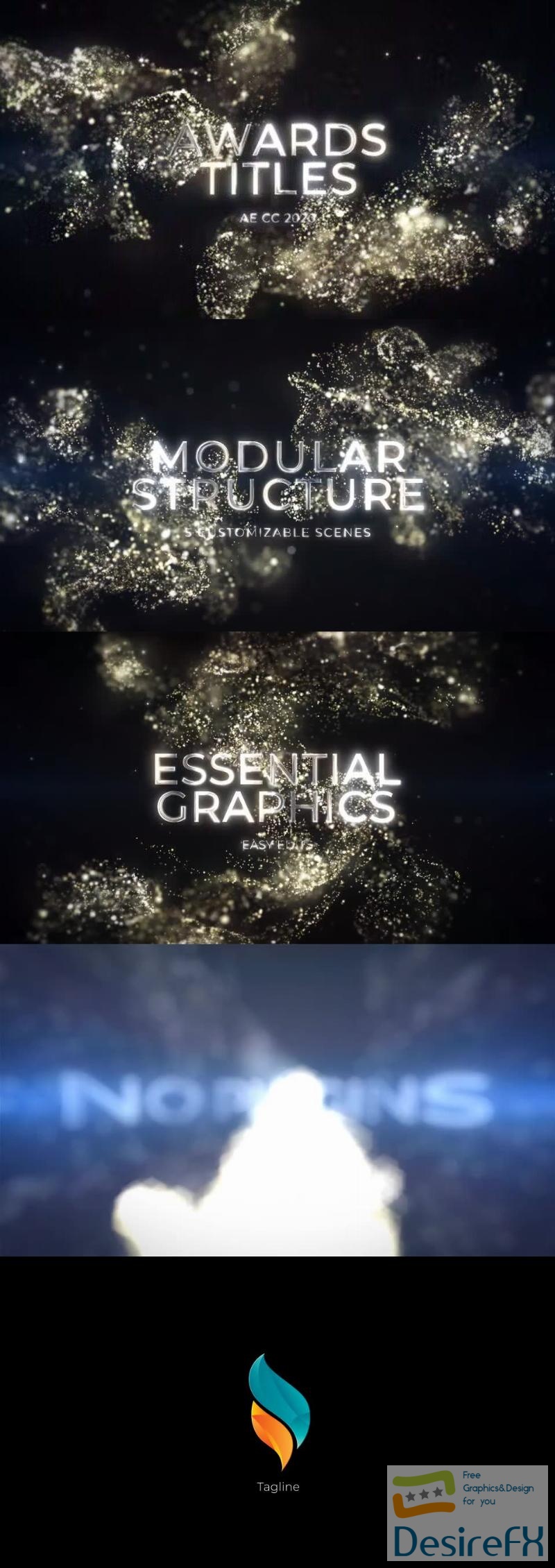 Videohive Particles Luxury Titles 45226917