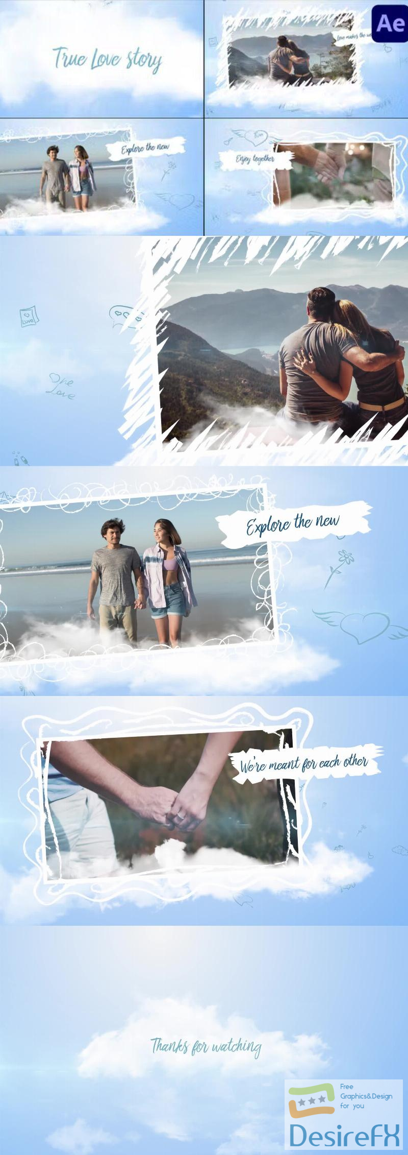 Videohive True Love Story for After Effects 45395778