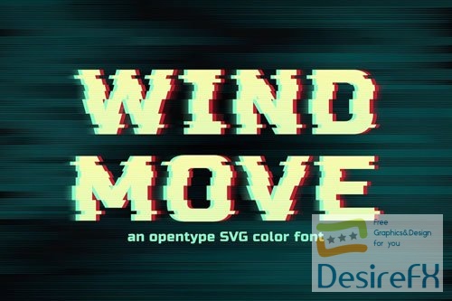 Wind Move font