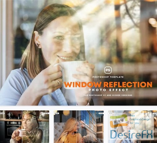 Window Reflection Photo Effect  - 45833279