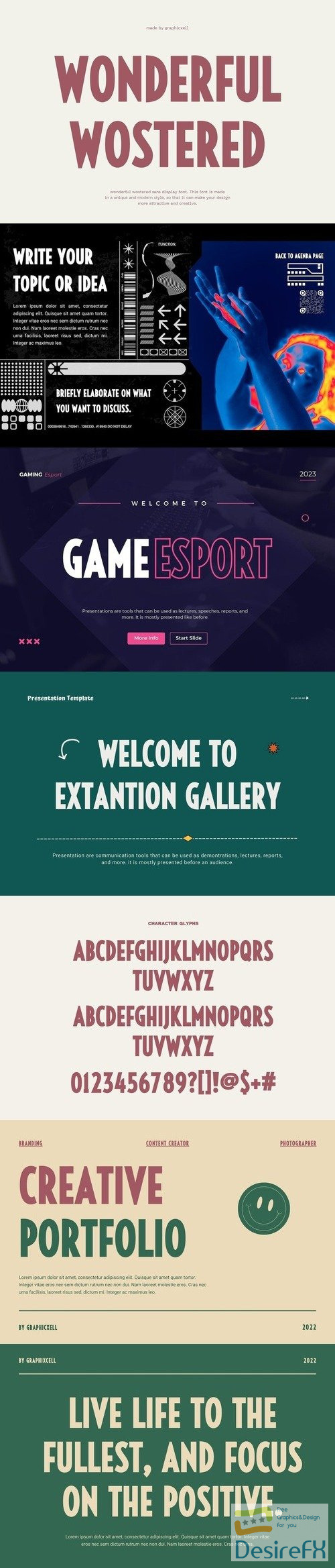 Wonderful Wostered Display Sans Font Typeface
