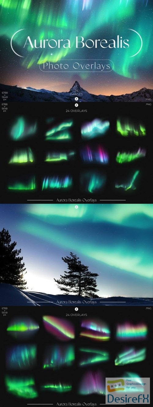 Aurora Borealis Overlays - 13473959
