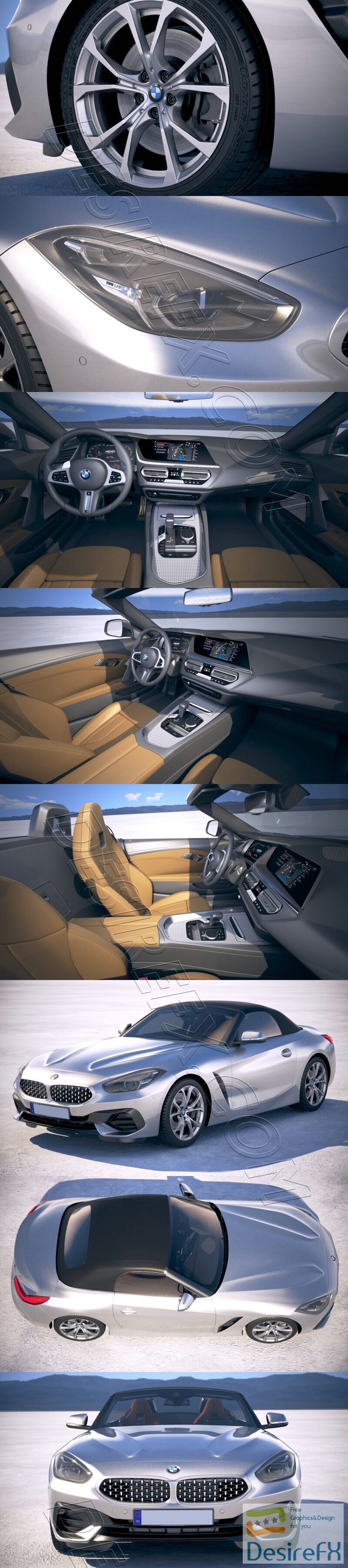 BMW Z4 2019 3D Model