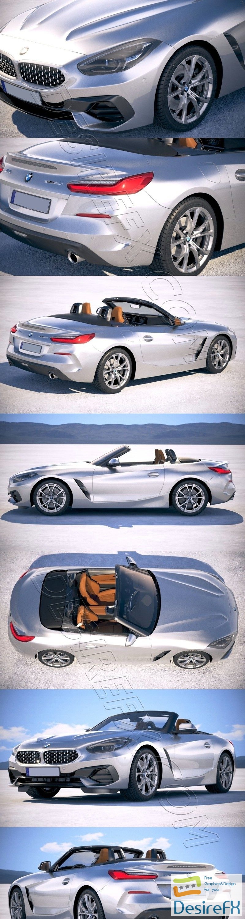 BMW Z4 2019 3D Model