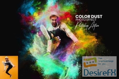 Color Dust Photoshop Actions - 13419811