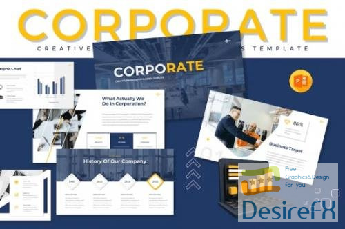 Corporate Powerpoint Template DKDD65Z