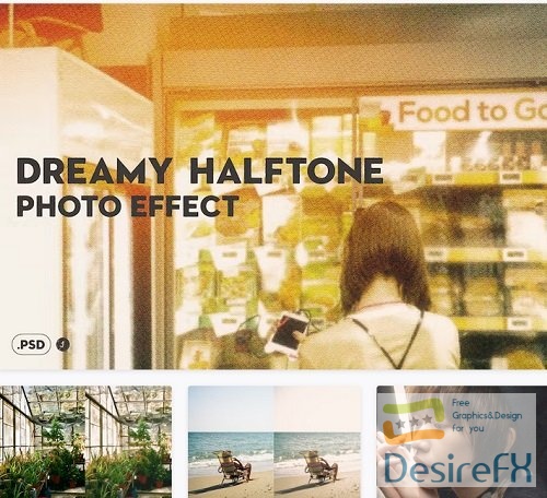 Dreamy Halftone Photo Effect - KWVD3MD