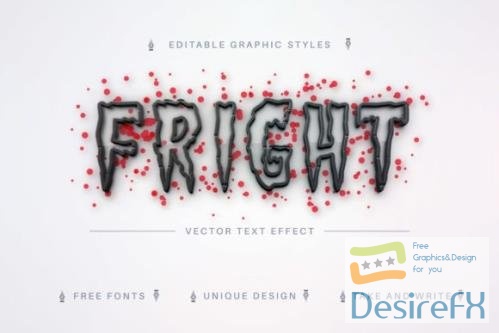 Fright - Editable Text Effect - 17646739