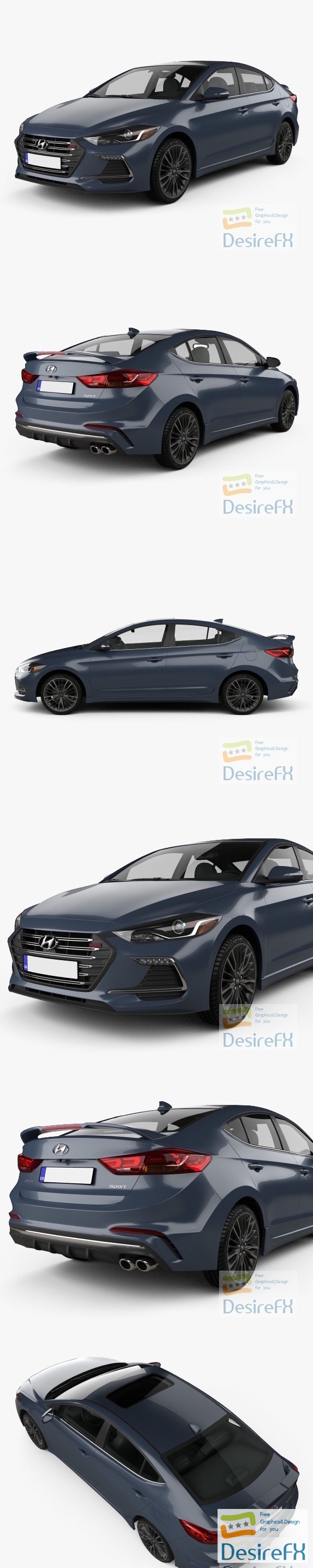 Hyundai Avante Sport 2017 3D Model