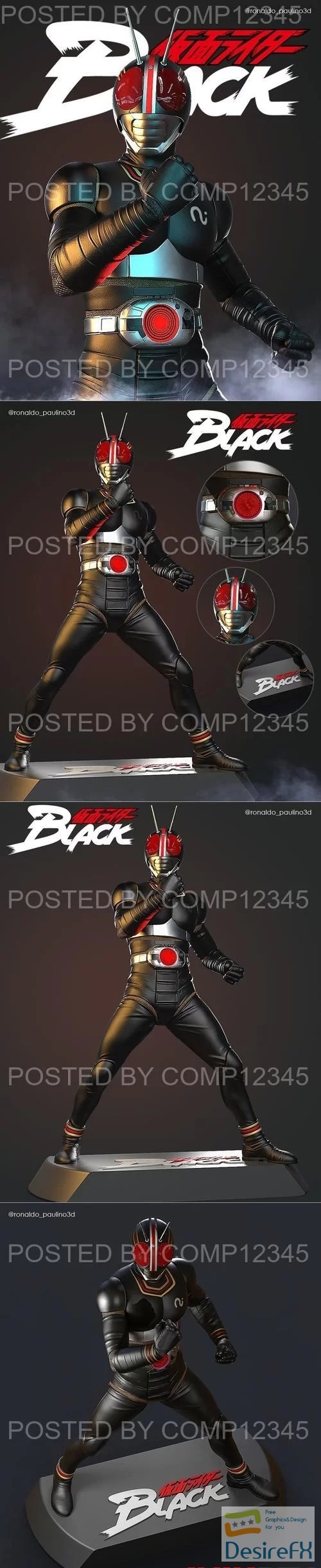 Kamen rider black 3D Print