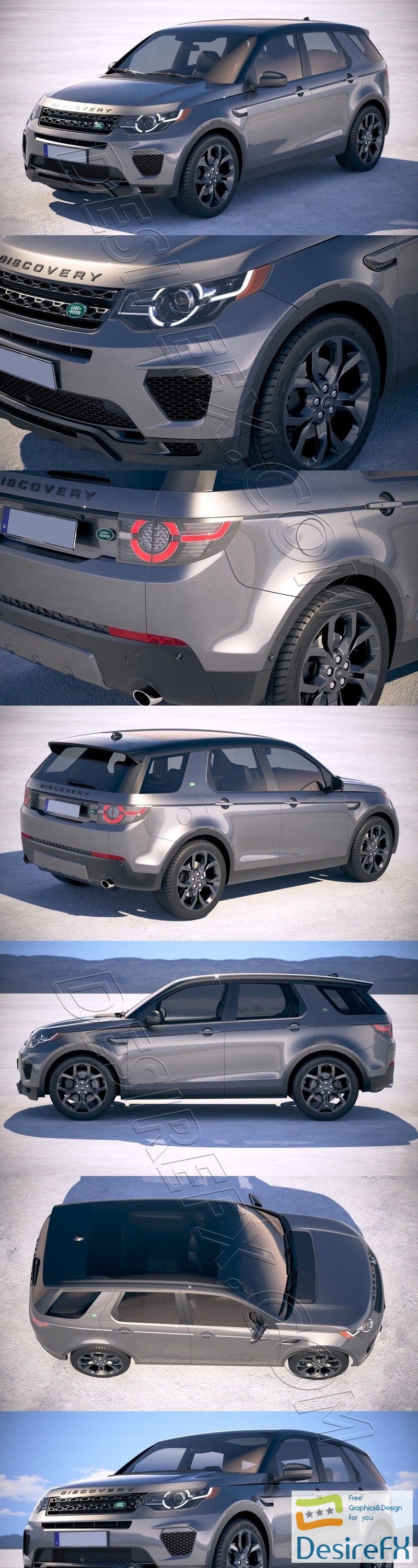 Land Rover Discovery Sport Landmark 2019 3D Model