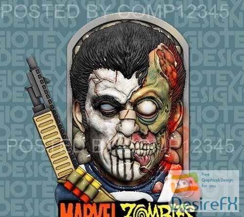 Marvel Zombies - The Punisher 3D Print