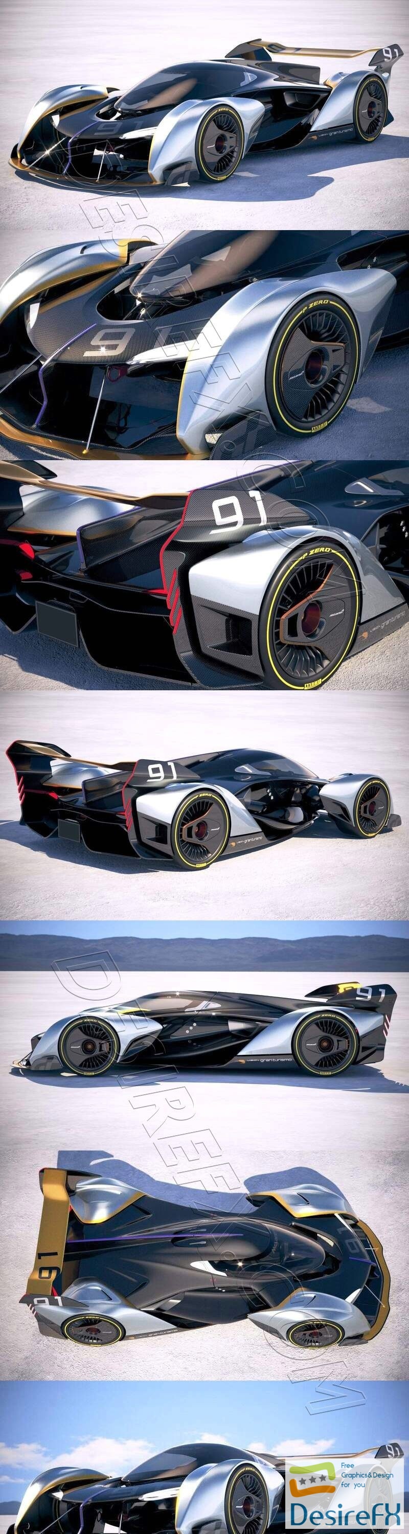 McLaren Ultimate Vision Gran Turismo 3D Model