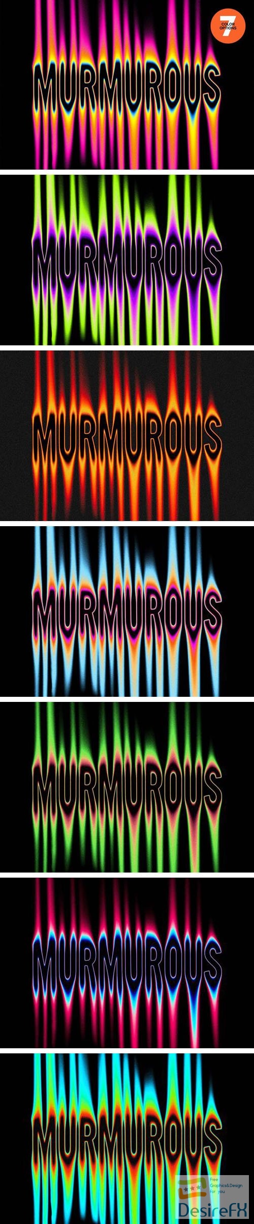 Murmurous - Acid Melting Text Effect for Photoshop