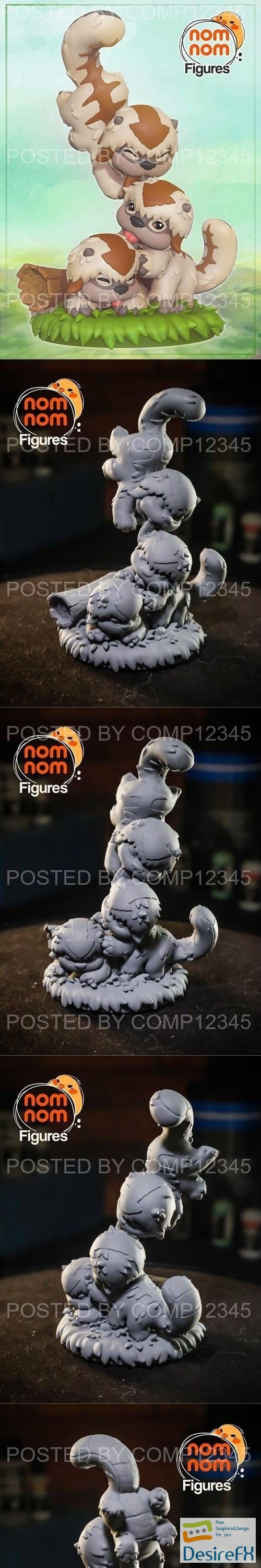 Nomnom Figures - Chibi Baby Skybison - Avatar 3D Print