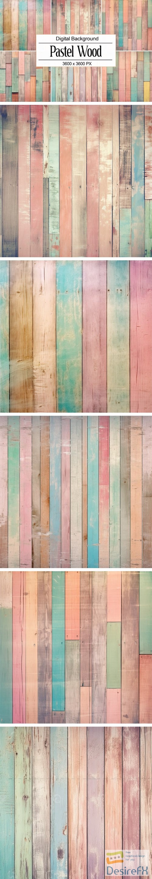Pastel Wood Textures Collection