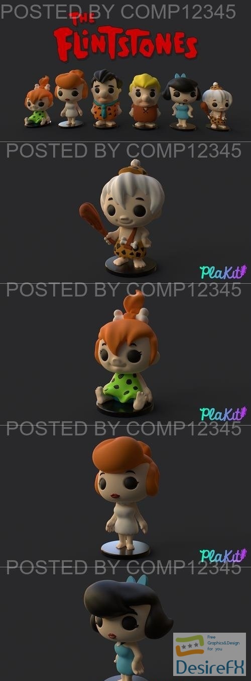 PlaKit - Flintstones 3D Print