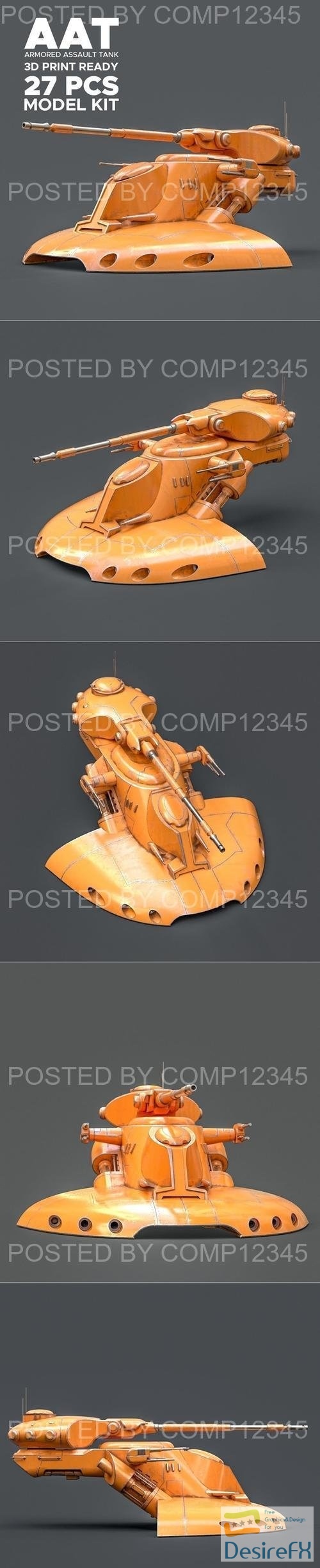 Star Wars AAT Battle Tank 3D Print