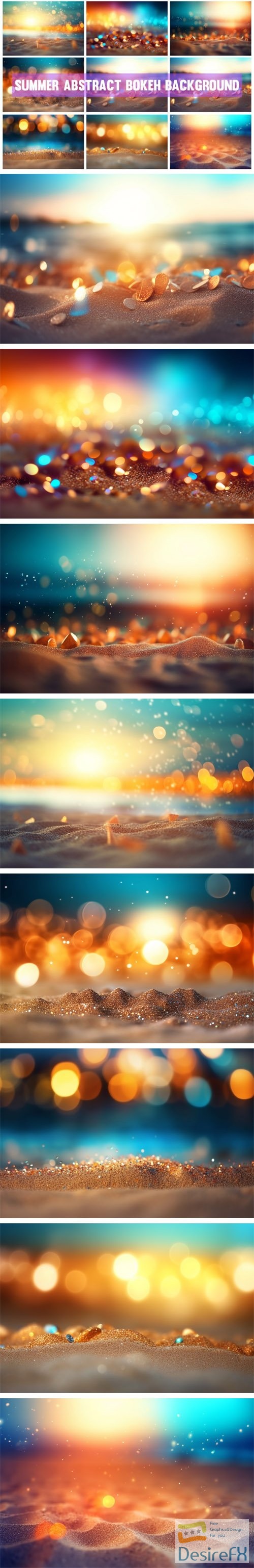 Summer Bokeh Backgrounds Collection