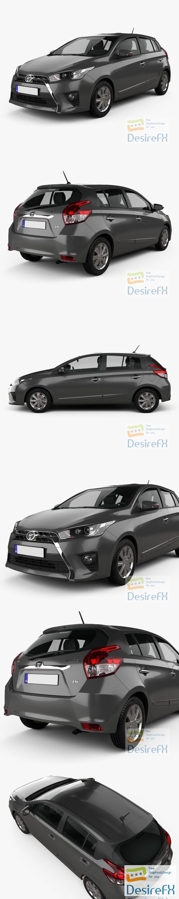 Toyota Yaris SE plus 2016 3D Model