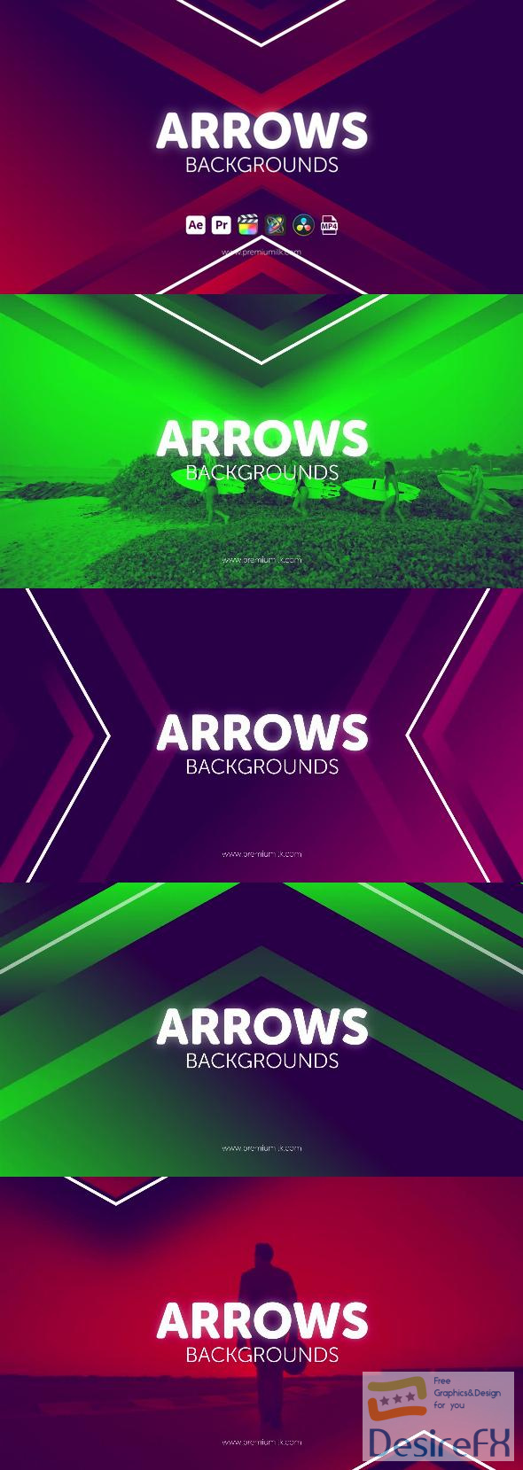 VideoHive Arrows Backgrounds 45657625