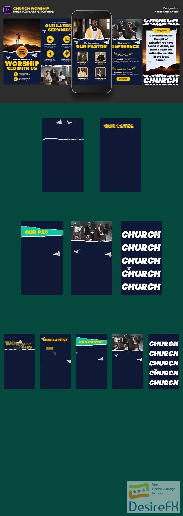 VideoHive Church Worship Instagram Stories 45893912