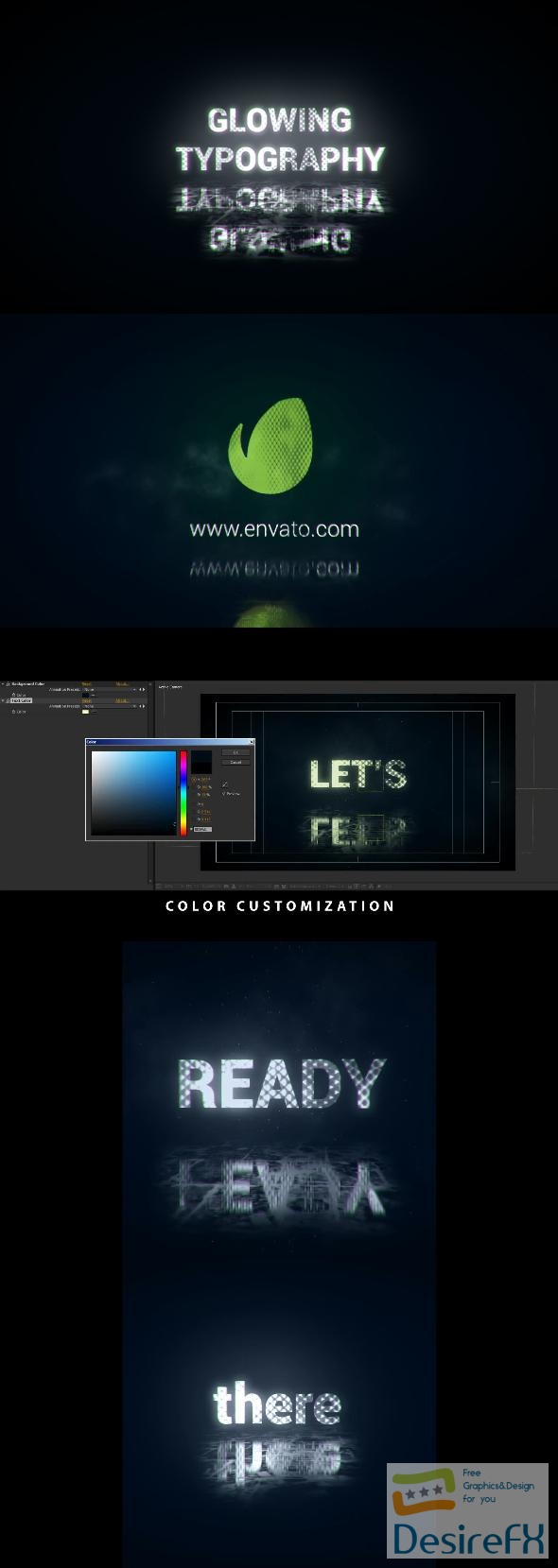 VideoHive Glowing Typography 21656366