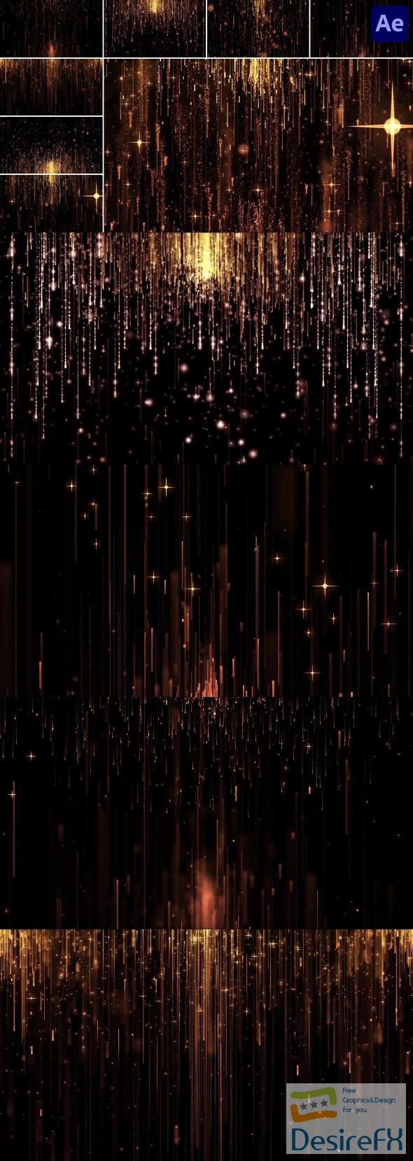 VideoHive Gold Backgrounds for After Effects 45527166