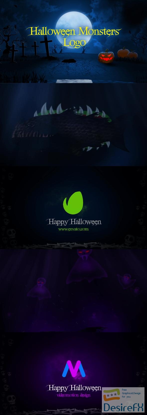 VideoHive Halloween Monsters Logo 34167587