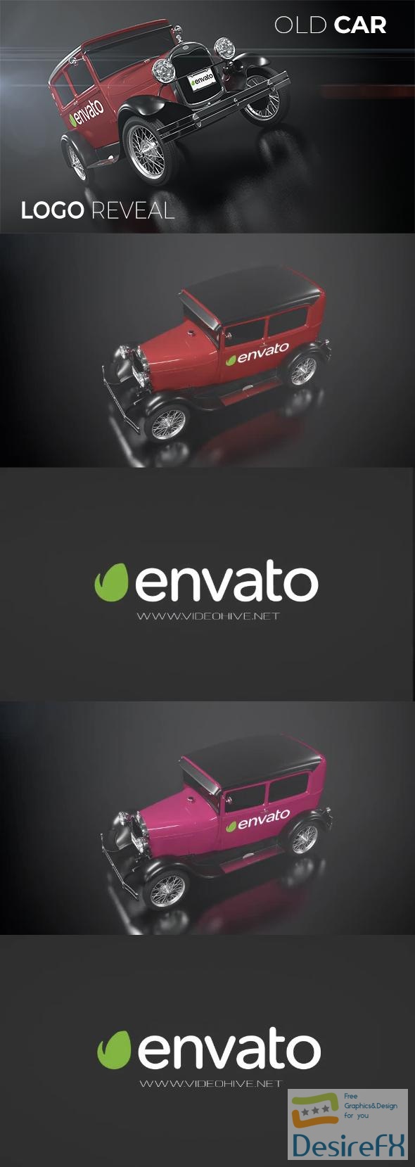 VideoHive Old Car Logo Reveal 21237454