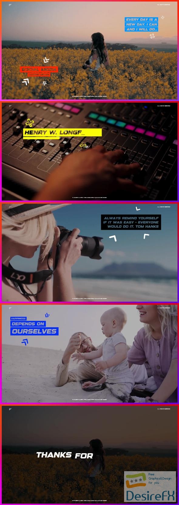 VideoHive Social Media Text Titles 45396822