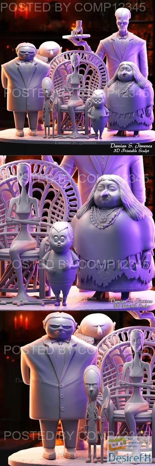 Addams Family Part 1 3D Print