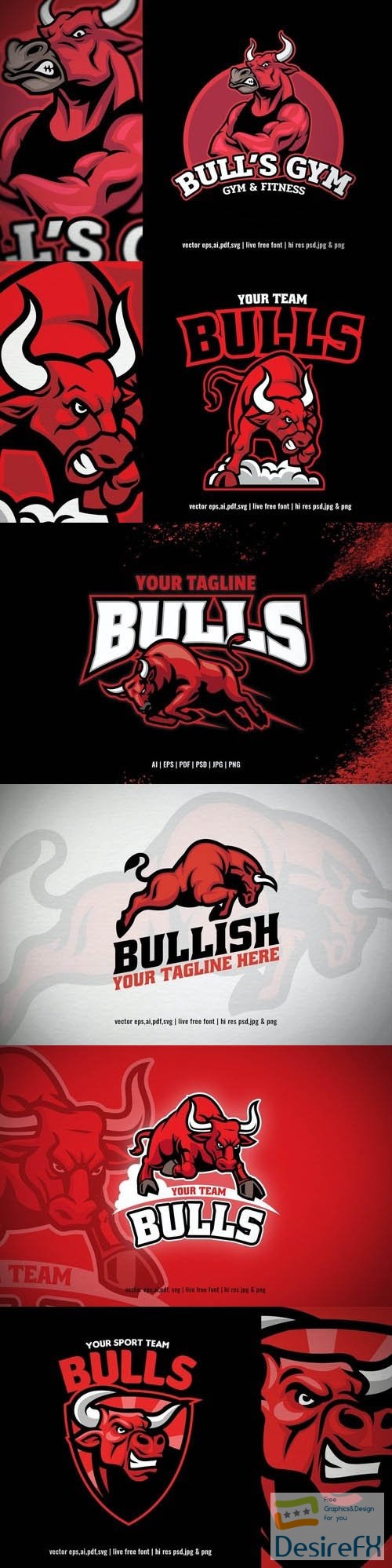 Angry Bull Ramming Sport And Esport Logo