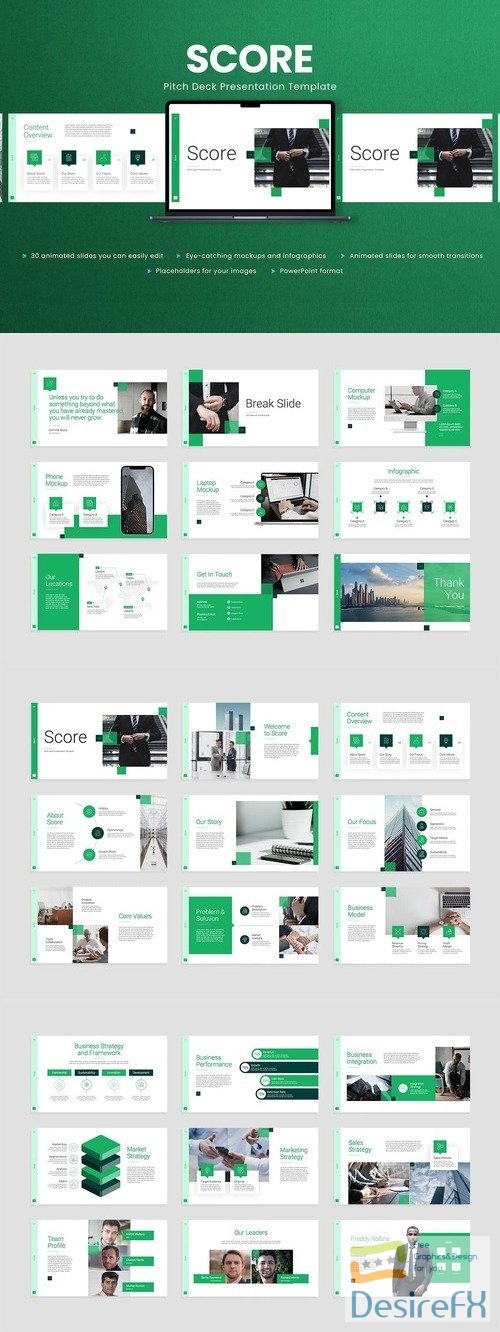 Animated Pitch Deck PowerPoint Template