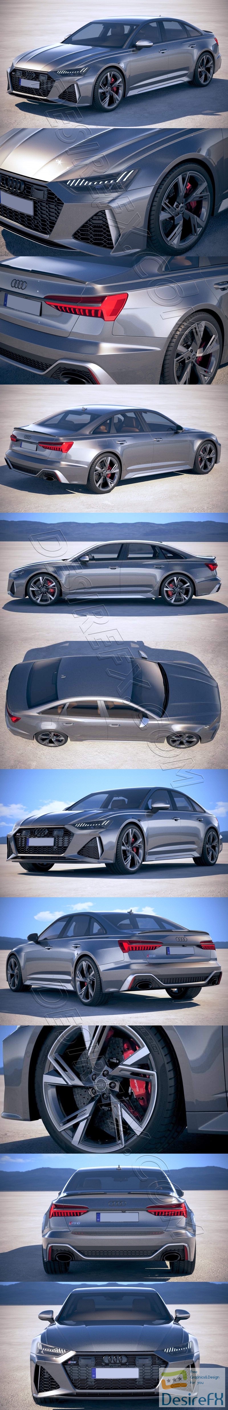 Audi RS6 Sedan 2020 3D Model