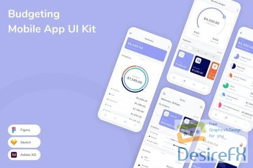 Budgeting Mobile App UI Kit