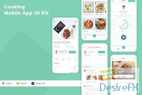 Cooking Mobile App UI Kit