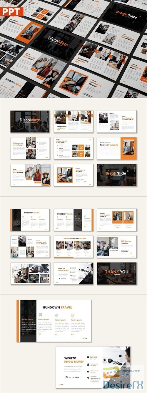 Discomate PowerPoint, Keynote and Google Slides Template