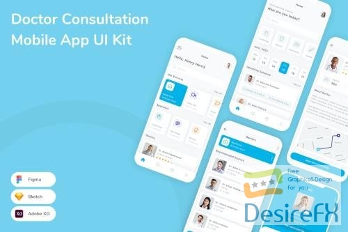 Doctor Consultation Mobile App UI Kit