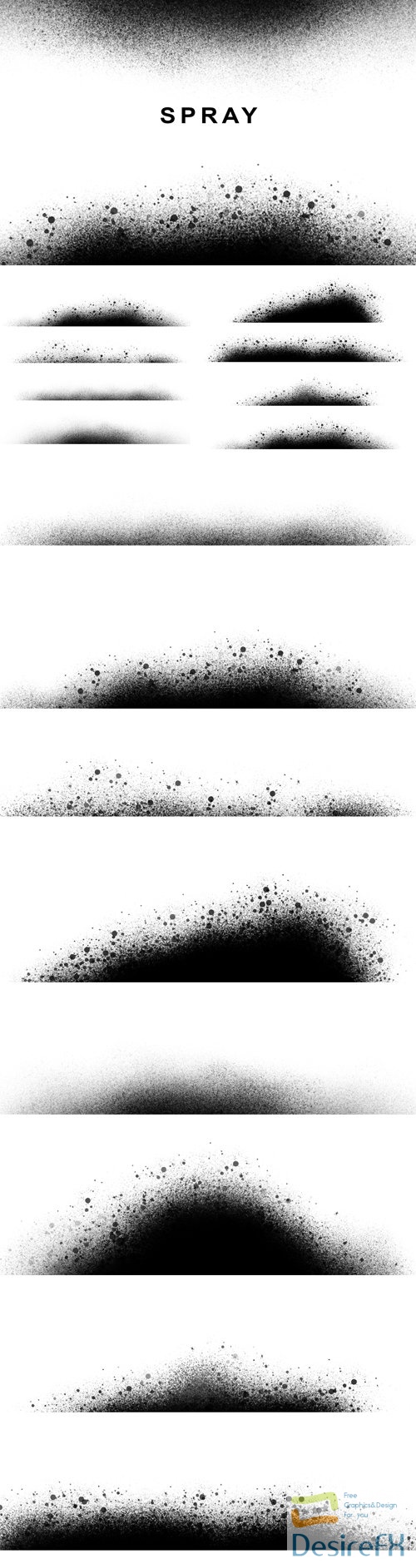 Dust Spray Brushes for Photoshop
