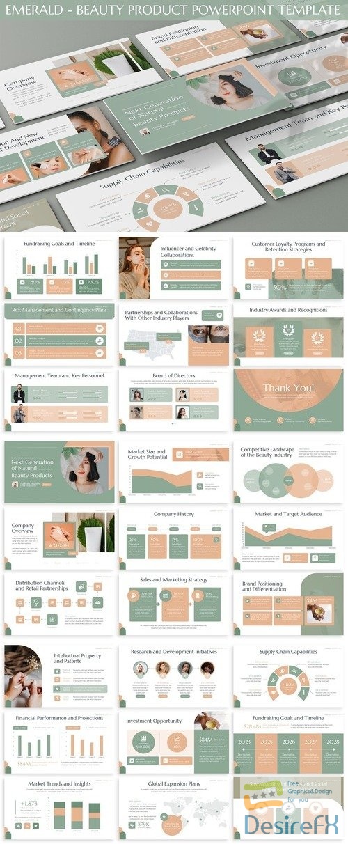 Emerald - Beauty Product Powerpoint Template