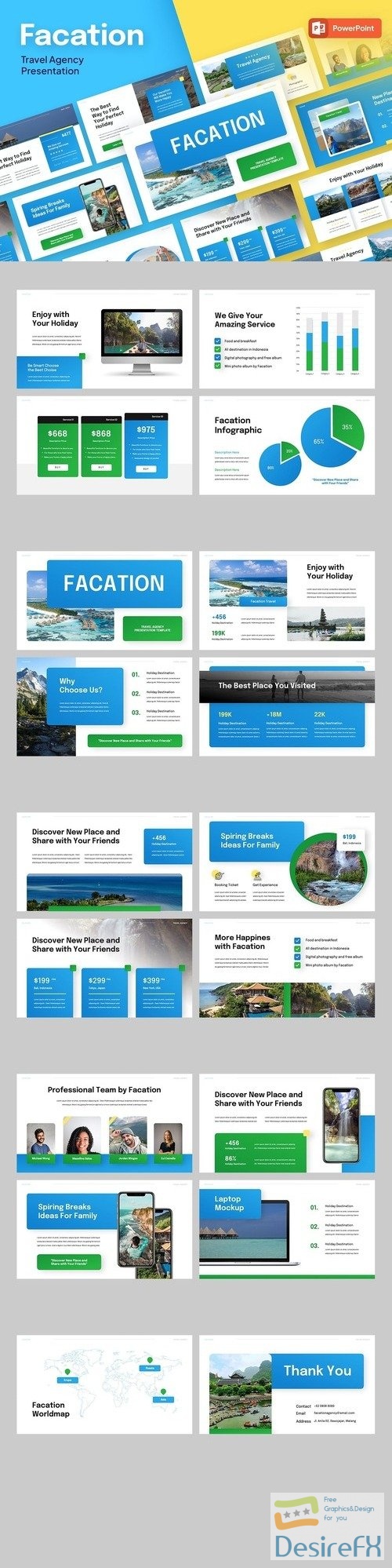 Facation - Travel Powerpoint Template