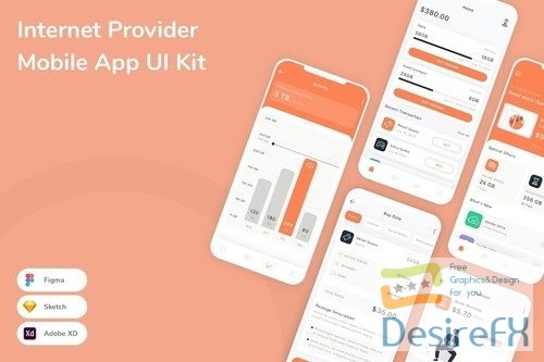 Internet Provider Mobile App UI Kit