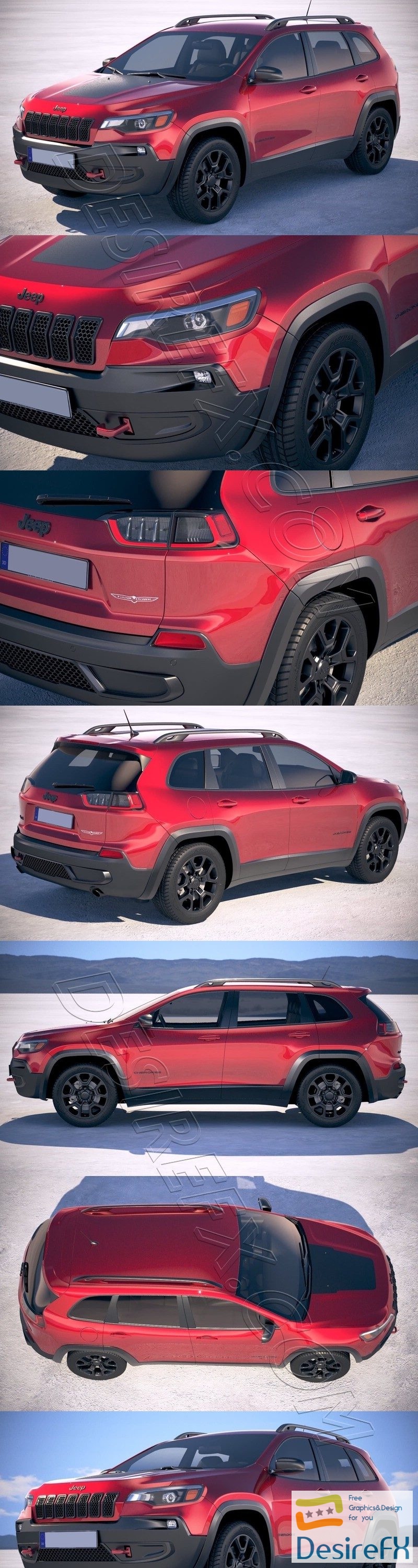 Jeep Cherokee 2019 3D Model
