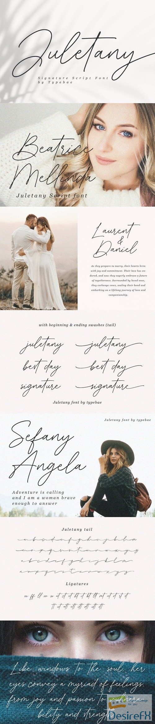 Juletany Signature Script Font