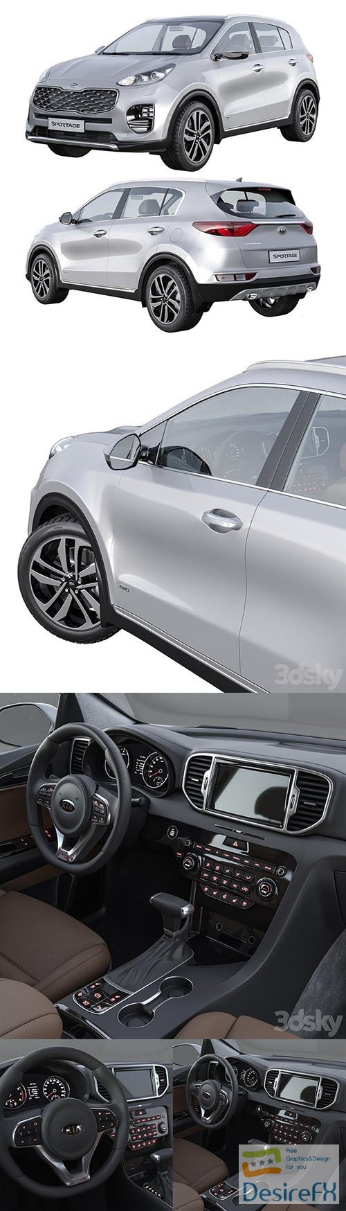 Kia Sportage 2020 - 3d model